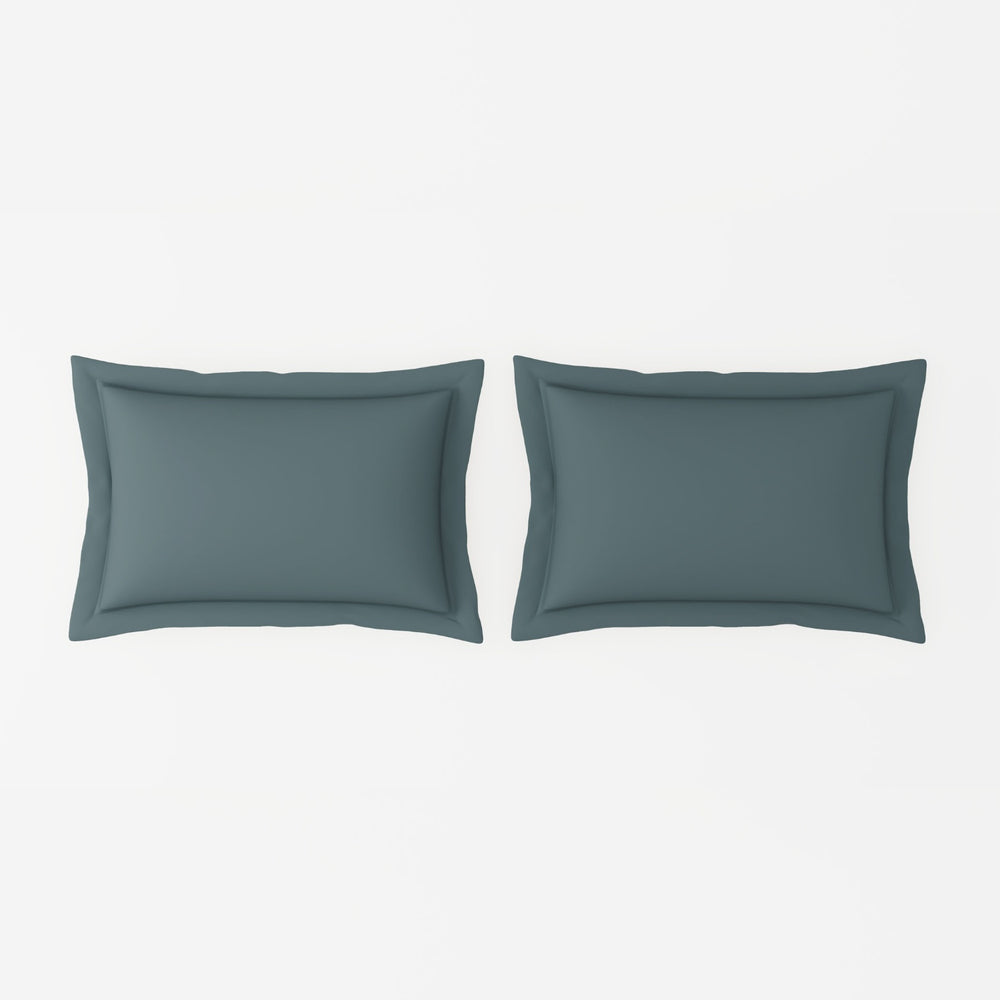 Spaces Solid 100% Cotton 144 TC Double Bedsheet with 2 Pillow Covers - 274 x 274 cm, Grey