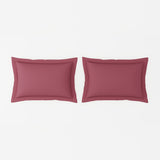 Spaces Solid 100% Cotton 144 TC Double Bedsheet with 2 Pillow Covers - 274 x 274 cm, Light Pink