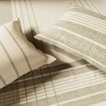 Spaces Geometric Cotton 144 TC Double Bedsheet with 2 Pillow Covers - 274 x 274 cm, Cream