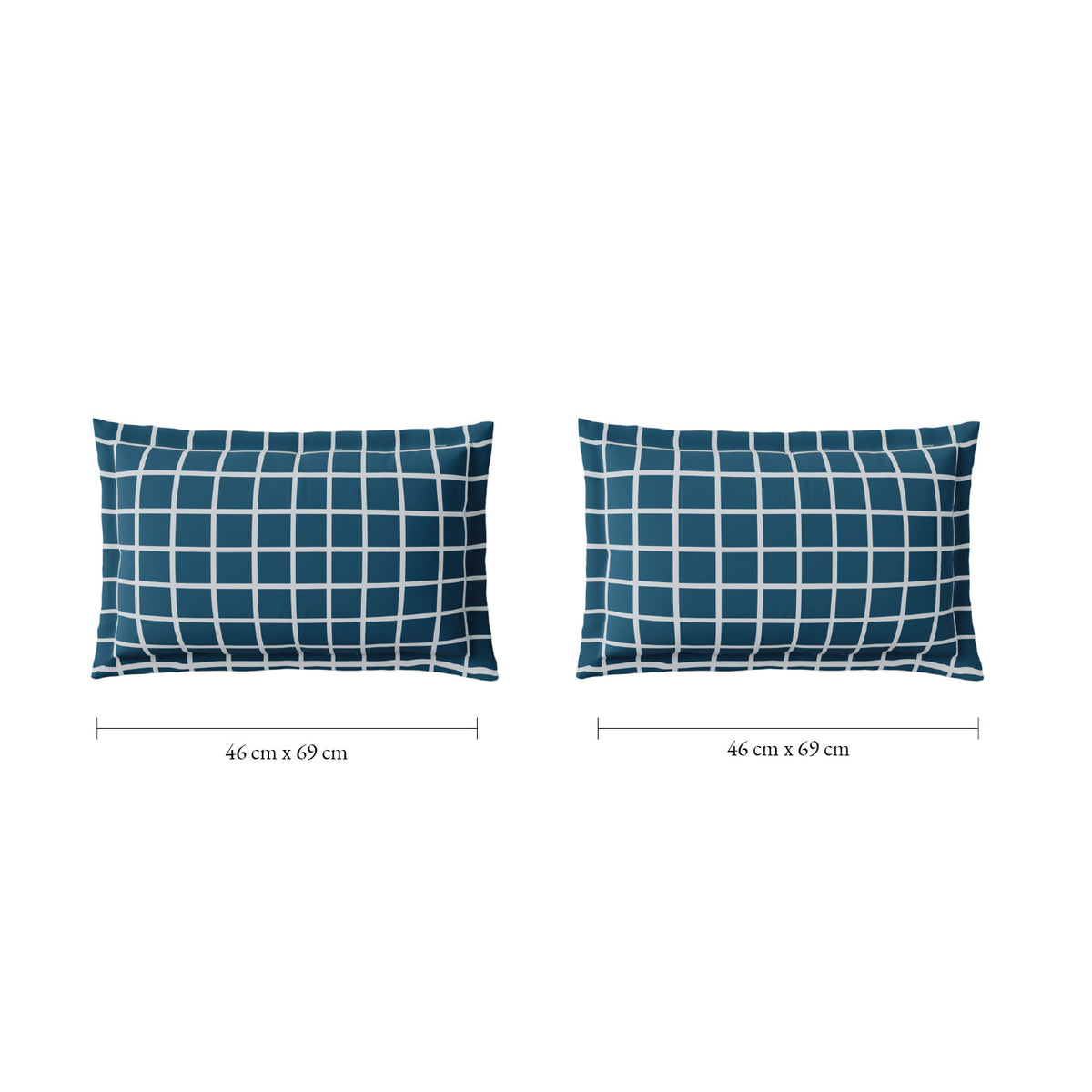 Spaces Fiora 100% Cotton 144 TC Percale Geometric Large Bedsheet with 2 Pillow Covers - 274 x 274 cm, Light Yellow
