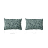 Spaces Fiora 100% Cotton 144 TC Percale Fioral Large Bedsheet with 2 Pillow Covers - 274 x 274 cm, Light Green