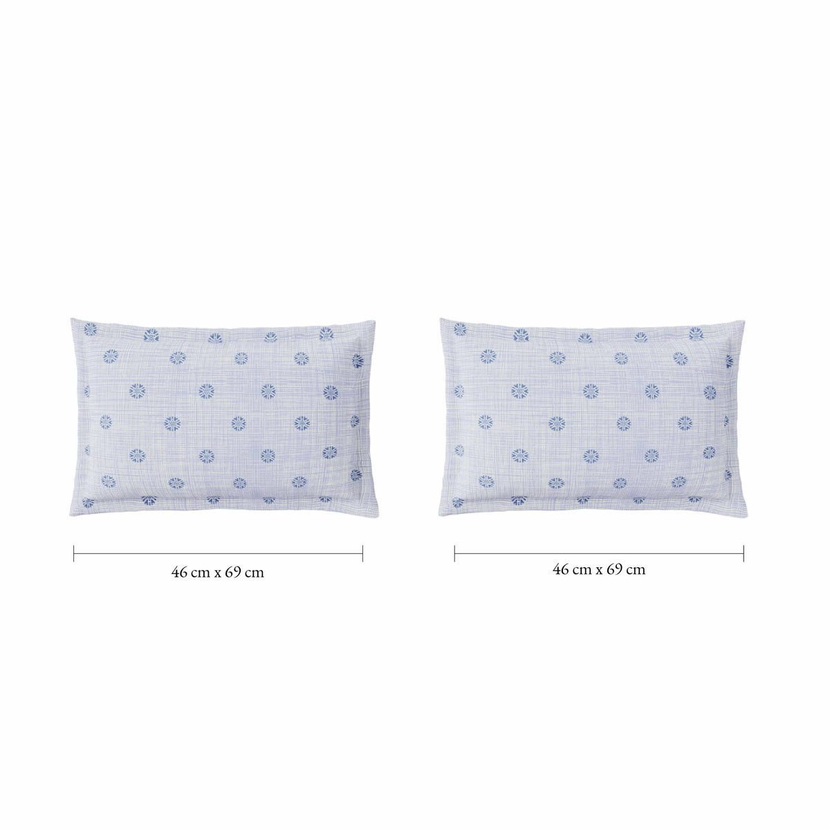 Spaces Fiora 100% Cotton 144 TC Percale Ornate Large Bedsheet with 2 Pillow Covers - 274 x 274 cm, Orange