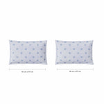 Spaces Fiora 100% Cotton 144 TC Percale Ornate Large Bedsheet with 2 Pillow Covers - 274 x 274 cm, Orange