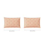 Spaces Fiora 100% Cotton 144 TC Percale Ornate Large Bedsheet with 2 Pillow Covers - 274 x 274 cm, Light Yellow