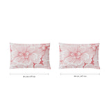 Spaces Fiora 100% Cotton 144 TC Percale Fioral Large Bedsheet with 2 Pillow Covers - 274 x 274 cm, Blush