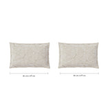 Spaces Fiora 100% Cotton 144 TC Percale Fioral Large Bedsheet with 2 Pillow Covers - 274 x 274 cm, Beige