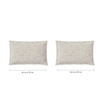 Spaces Fiora 100% Cotton 144 TC Percale Fioral Large Bedsheet with 2 Pillow Covers - 274 x 274 cm, Beige
