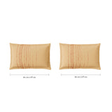 Spaces Fiora 100% Cotton 144 TC Percale Geometric Large Bedsheet with 2 Pillow Covers - 274 x 274 cm, Beige