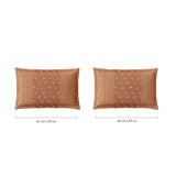 Spaces Fiora 100% Cotton 144 TC Percale Ornate Large Bedsheet with 2 Pillow Covers - 274 x 274 cm, Brown