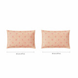 Spaces Fiora 100% Cotton 144 TC Percale Ornate Double Bedsheet with 2 Pillow Covers -  228 x 274 cm, Light Yellow