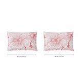 Spaces Fiora 100% Cotton 144 TC Percale Fioral Double Bedsheet with 2 Pillow Covers - 228 x 274 cm, Blush