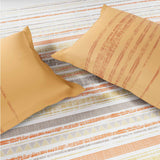 Spaces Fiora 100% Cotton 144 TC Percale Geometric Double Bedsheet with 2 Pillow Covers - 228 x 274 cm, Beige