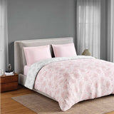 Spaces Fiora 100% Cotton 144 TC Floral Double Quilt - 88 x 106 Inches, Blush