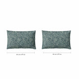 Spaces Fiora 100% Cotton 144 TC Floral Fitted Queen Bedsheet with 2 Pillow Covers - 60 x 78 Inches, Light Green