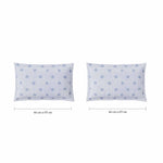 Spaces Fiora 100% Cotton 144 TC Ornate Fitted Queen Bedsheet with 2 Pillow Covers - 60 x 78 Inches, Orange