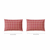 Spaces Fiora 100% Cotton 144 TC Geometric Fitted Queen Bedsheet with 2 Pillow Covers - 60 x 78 Inches, Dark Pink
