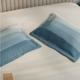 Spaces Avaris Structure Geometric 100% Cotton 210 TC Double Bedsheet with 2 Pillow Covers - 274 x 274 cm, Cream
