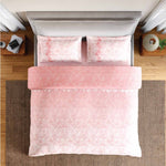 Spaces Rio Summer Carvan 100% Cotton 132 TC Percale Ornate Double Bedsheet with 2 Pillow Covers - 228 x 274 cm, Blush