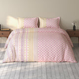 Spaces Rio 100% Cotton Ornate Double Bedsheet with 2 Pillow Covers - 90 x 108 Inches, Pink