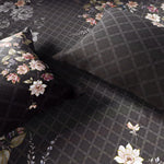 Spaces Avaris 100% Cotton 210 TC Floral Large Bedsheet with 2 Pillow Covers - 108 x 108 Inches, Dark Brown