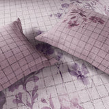 Spaces Neo Floral 100% Cotton Large Bedsheet with 2 Pillow Covers - 108 x 108 Inches, Light Blush