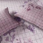 Spaces Neo Floral 100% Cotton Large Bedsheet with 2 Pillow Covers - 108 x 108 Inches, Light Blush