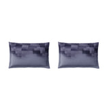 Spaces Neo Geometric 100% Cotton Large Bedsheet with 2 Pillow Covers - 108 x 108 Inches, Light Violet