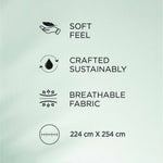 Spaces Aurum Geometric Polycotton 132 TC Double Bedsheet with 2 Pillow Covers - 88 x 100 Inches, Dark Pink