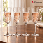 Pasabahce Timeless Flute Stem Glasses Set of 4 - 175 ml, Transparent