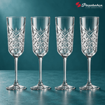 Pasabahce Timeless Flute Stem Glasses Set of 4 - 175 ml, Transparent