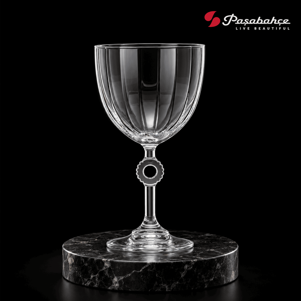 Pasabahce Amore Red Wine Stem Glasses Set of 2 - 270 ml, Transparent