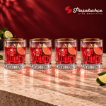 Pasabahce Elysia Whisky Tumbler Glass Set of 4 -  355 ml, Transparent