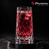 Pasabahce Leafy Water Tumbler Glass Set of 4 -  345 ml, Transparent