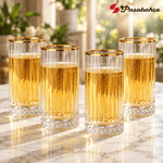 Pasabahce Elysia Highball Tumbler Glass Set of 4 -  280 ml, Transparent