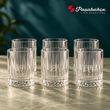 Pasabahce Elysia Water Tumbler Glass Set of 6 -  110 ml, Transparent