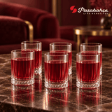 Pasabahce Elysia Water Tumbler Glass Set of 6 -  110 ml, Transparent