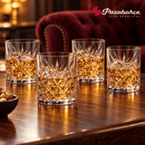 Pasabahce Timeless Whisky Tumbler Glass Set of 4 -  420 ml, Transparent