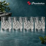 Pasabahce Timeless Whisky Tumbler Glass Set of 4 -  420 ml, Transparent