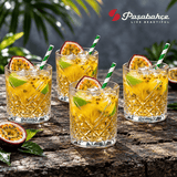 Pasabahce Timeless Whisky Tumbler Glass Set of 4 -  420 ml, Transparent