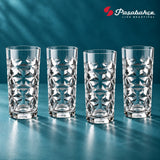 Pasabahce Estrella Highball Tumbler Glass Set of 4 -  360 ml, Transparent