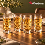 Pasabahce Estrella Highball Tumbler Glass Set of 4 -  360 ml, Transparent