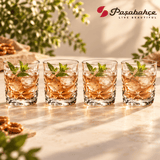 Pasabahce Estrella Water Tumbler Glass Set of 4 -  305 ml, Transparent