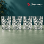 Pasabahce Estrella Whisky Tumbler Glass Set of 4 -  360 ml, Transparent