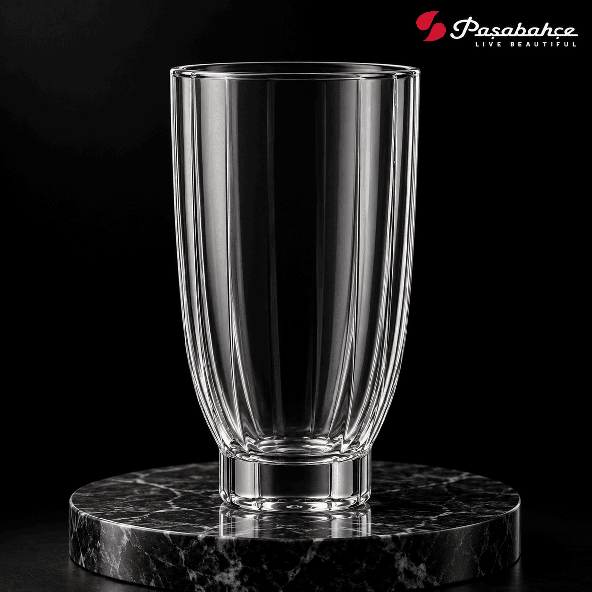 Pasabahce Amore Water Tumbler Glass Set of 6 -  400 ml, Transparent