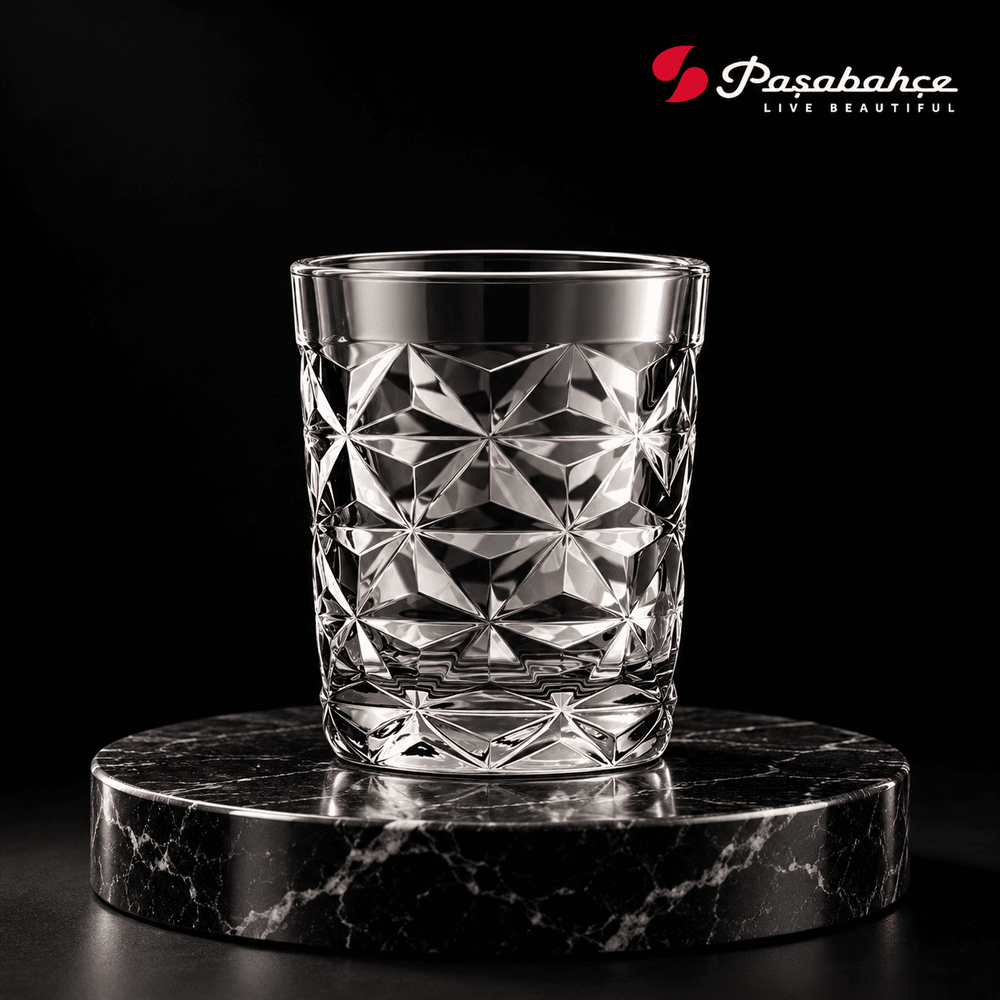 Pasabahce Estrella Shot Tumbler Glass Set of 6 -  60 ml, Transparent
