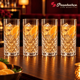 Pasabahce Timeless Longdrink Tumbler Glass Set of 4 -  450 ml, Transparent