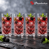 Pasabahce Timeless Longdrink Tumbler Glass Set of 4 -  450 ml, Transparent
