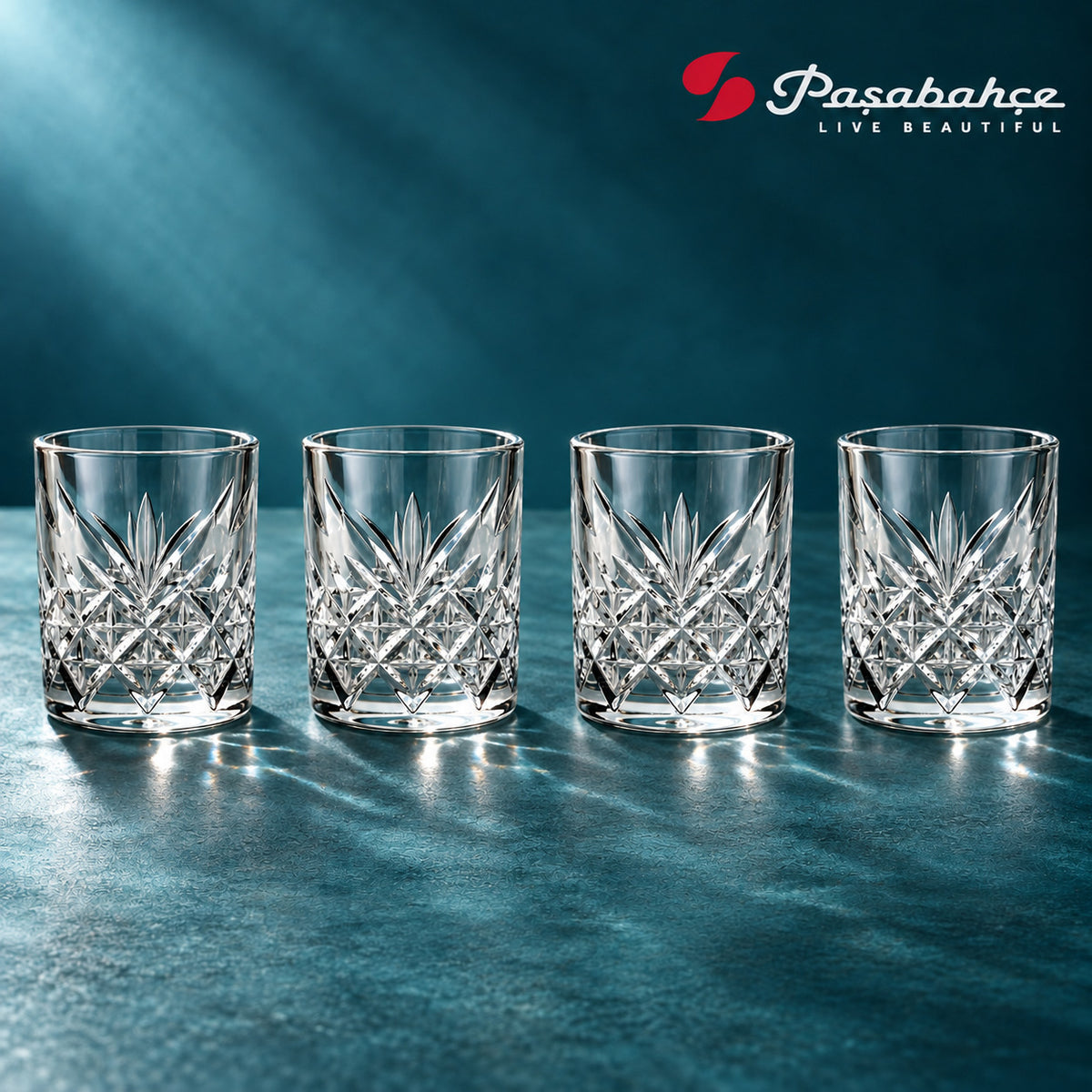 Pasabahce Timeless Shot Tumbler Glass Set of 4 -  62 ml, Transparent