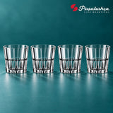 Pasabahce Crystal Sword Whisky Tumbler Glass Set of 4 -  200 ml, Transparent