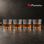 Pasabahce Crystal Sword Whisky Tumbler Glass Set of 4 -  200 ml, Transparent